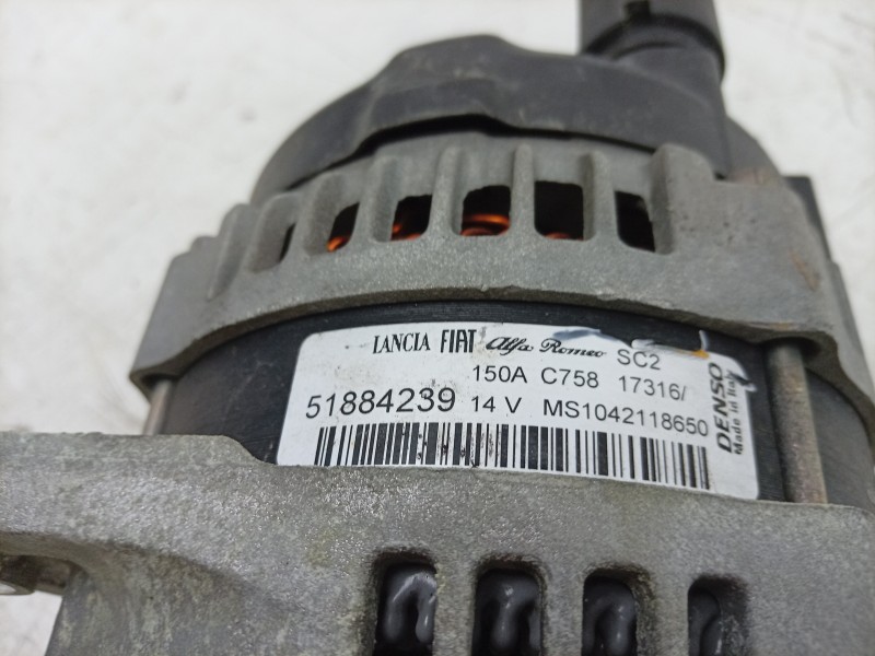 Recambio de alternador para abarth 124 spider 1.4 (348) referencia OEM IAM  51884239 ALF301404DN / ALF301404HQ
