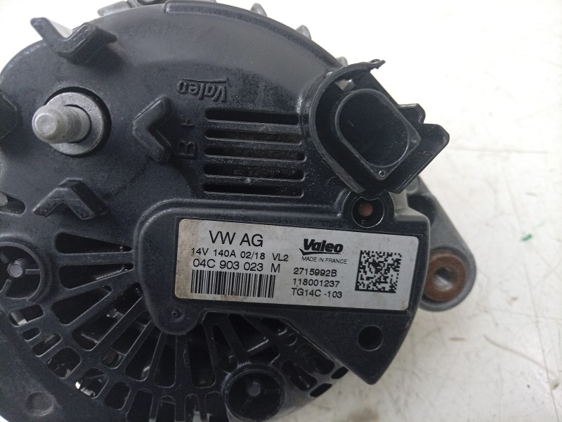 Recambio de alternador para audi q3 (8ub, 8ug) 1.4 tsi referencia OEM IAM  04C903023M ALF501551