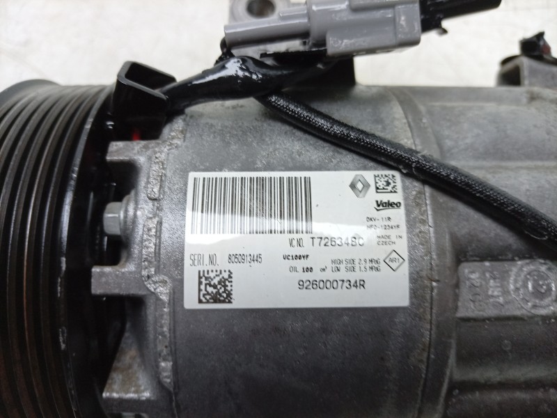 Recambio de compresor aire acondicionado para renault captur i (j5_, h5_) 0.9 tce 90 referencia OEM IAM  926000734R CAF530017HQ/
