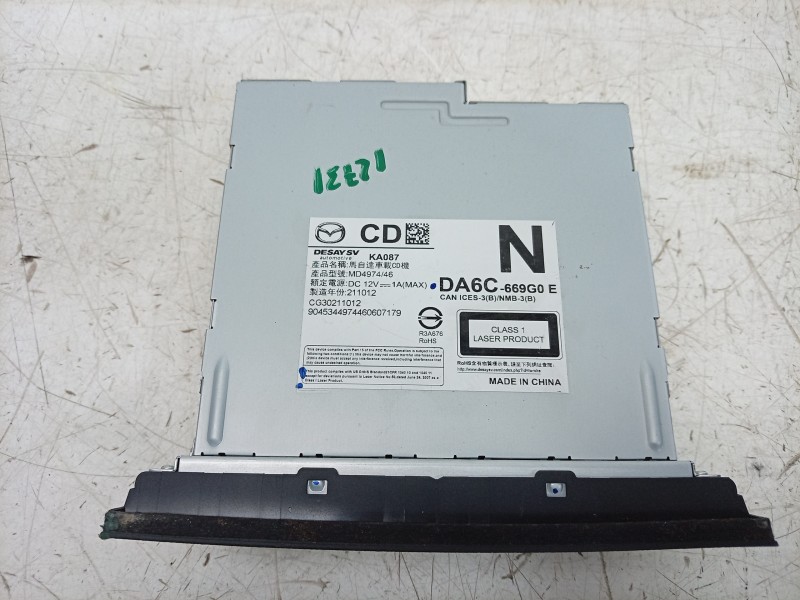 Recambio de sistema audio / radio cd para mazda cx-3 (dk) 2.0 skyactiv-g referencia OEM IAM  DA6C669G0 