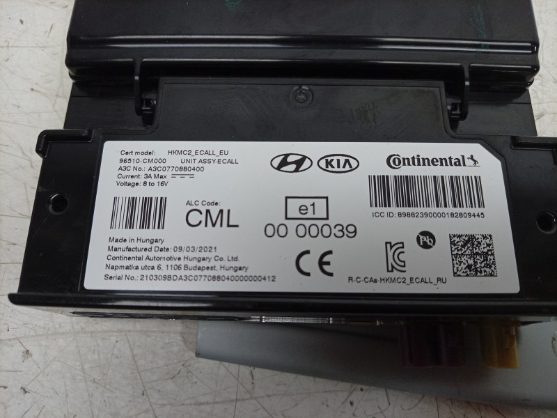 Recambio de modulo electronico para hyundai kona (os, ose, osi) 1.6 gdi hybrid referencia OEM IAM A3C0770880400 96510CM000 