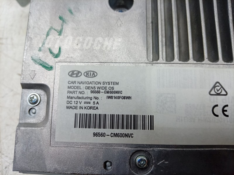 Recambio de pantalla multifuncion para hyundai kona (os, ose, osi) 1.6 gdi hybrid referencia OEM IAM  96560CM600NVC 