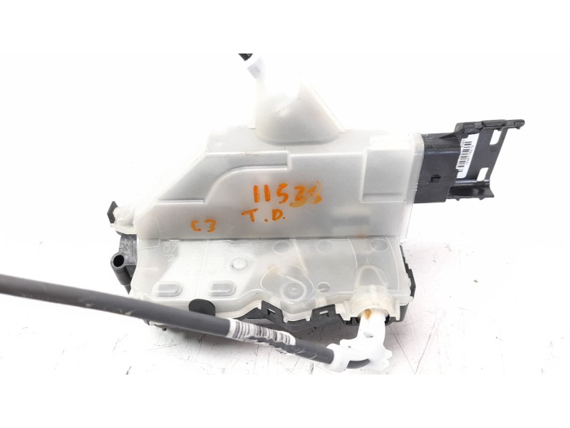 Recambio de cerradura puerta trasera derecha para citroen c3 1.2 12v e-thp referencia OEM IAM 9812398480  