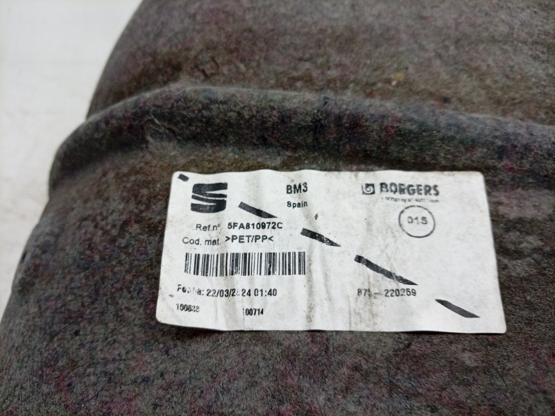 Recambio de paso rueda trasero derecho para seat leon (kl1, klg) 1.0 tsi referencia OEM IAM  5FA810972C 