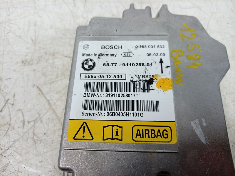 Recambio de centralita airbag para bmw 3 (e90) 320 d referencia OEM IAM 0285001532 65779110258 