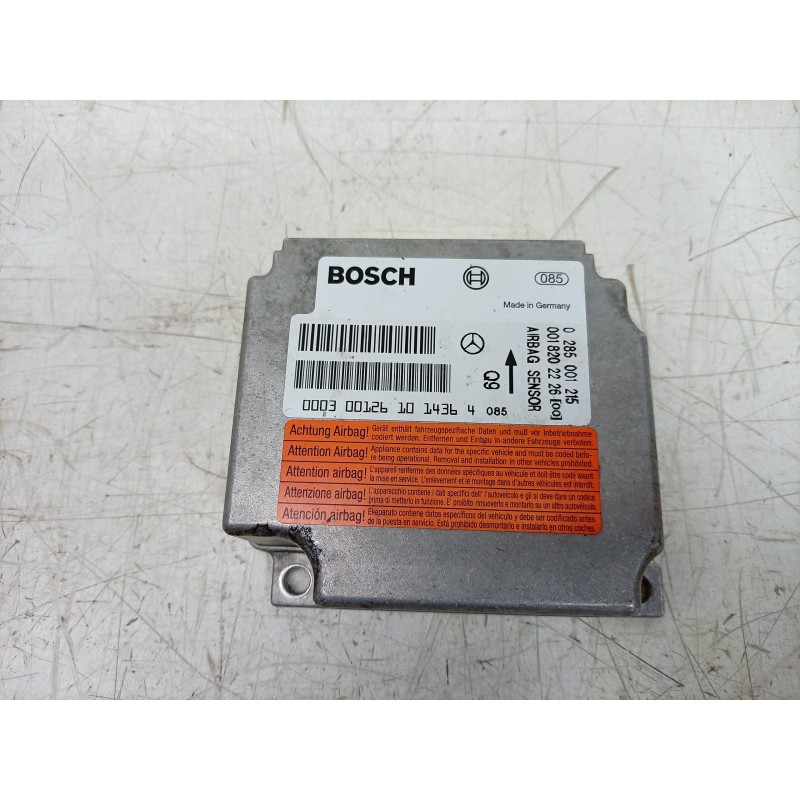 Recambio de centralita airbag para mercedes-benz clase cl (w215) coupe v8 24v cat referencia OEM IAM 0285001215 0018202226 