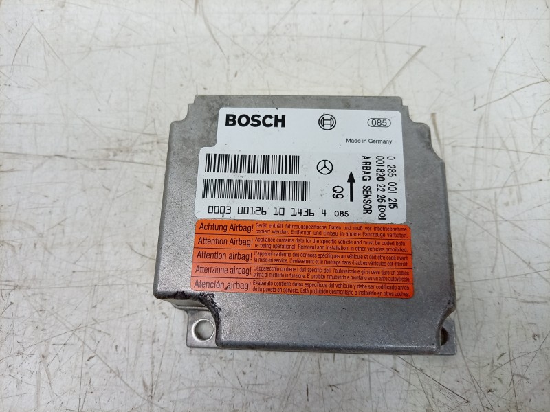 Recambio de centralita airbag para mercedes-benz clase cl (w215) coupe v8 24v cat referencia OEM IAM 0285001215 0018202226 
