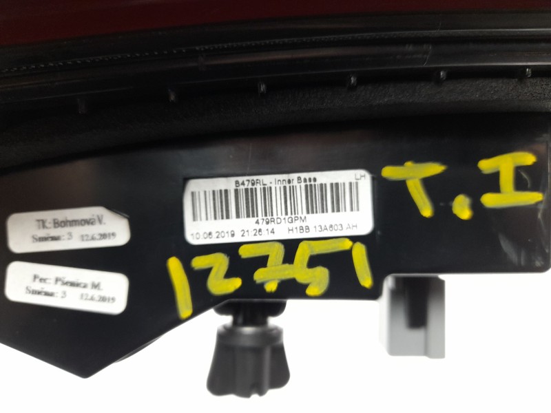 Recambio de piloto trasero izquierdo interior para ford fiesta vii (hj, hf) 1.0 ecoboost referencia OEM IAM  H1BB13A603AH 
