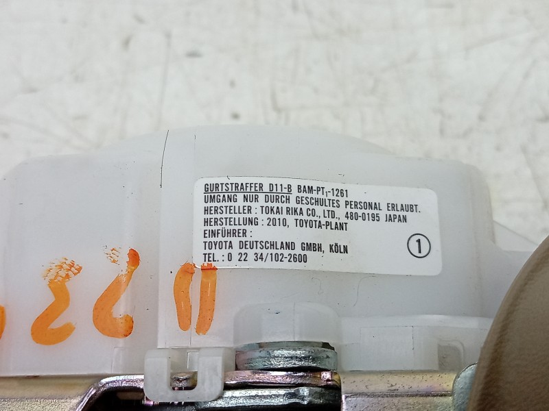 Recambio de cinturon seguridad delantero derecho para toyota rav 4 (a3) 2.0 16v cat referencia OEM IAM  7321042331 