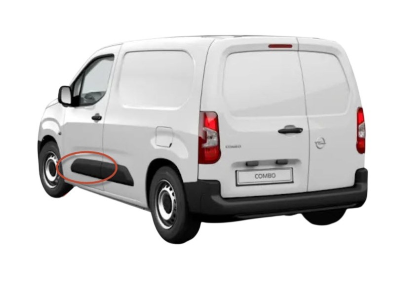 Recambio de moldura para citroën berlingo referencia OEM IAM  98176963XT 107076490E/2380005/3710005/5020003/5280005/7290007/FT91
