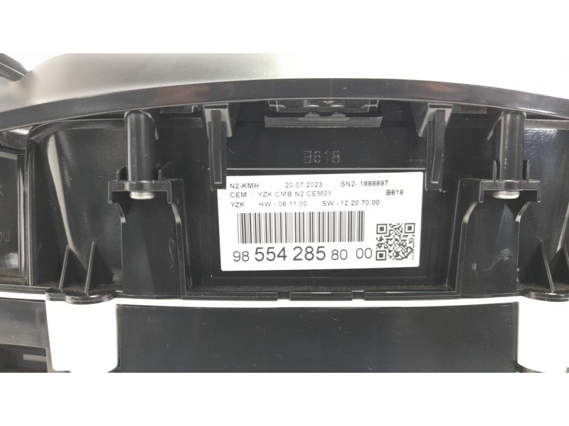 Recambio de cuadro instrumentos para citroen c3 1.2 12v e-thp referencia OEM IAM 9855428580  