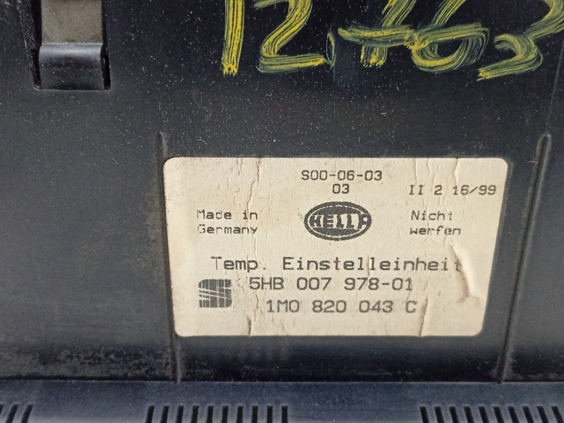 Recambio de mando climatizador para seat toledo ii (1m2) 1.9 tdi referencia OEM IAM  1M0820043C 
