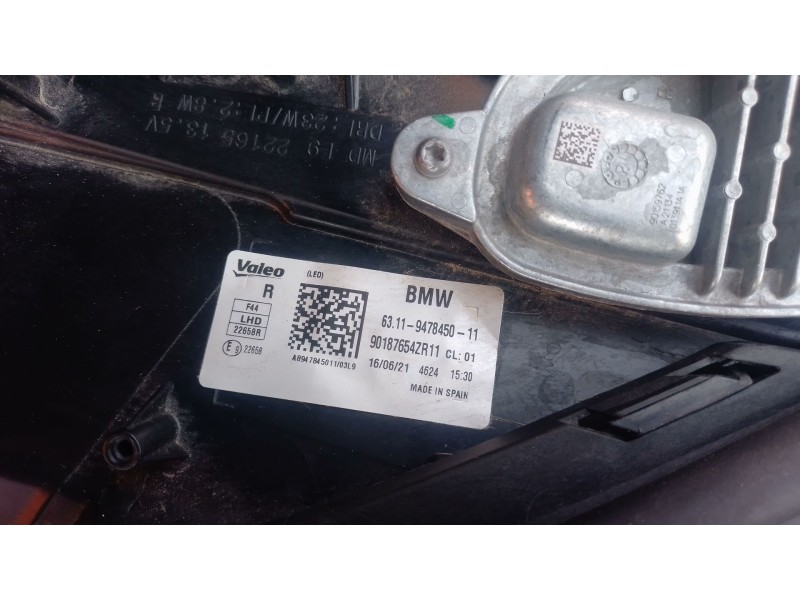 Recambio de faro derecho para bmw 2 gran coupe (f44) 218 d referencia OEM IAM   