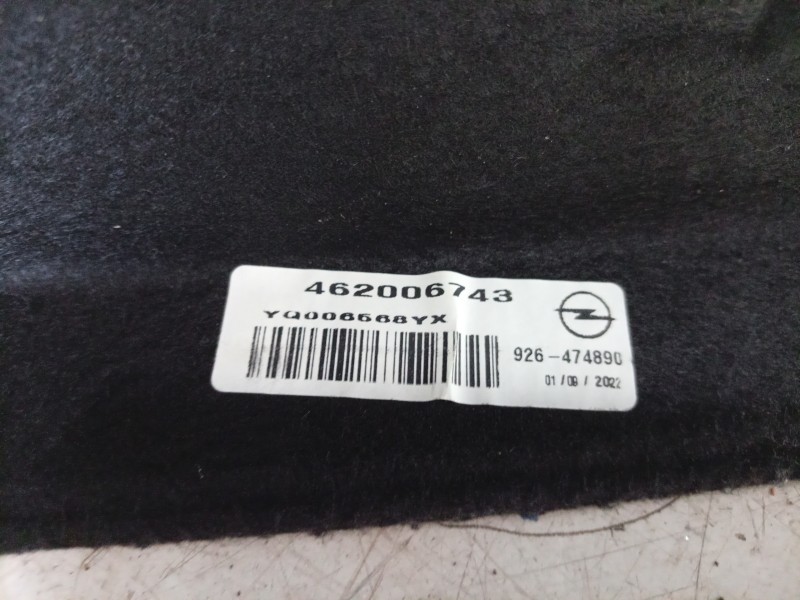 Recambio de bandeja trasera para opel crossland referencia OEM IAM 462006743 YQ006568YX 