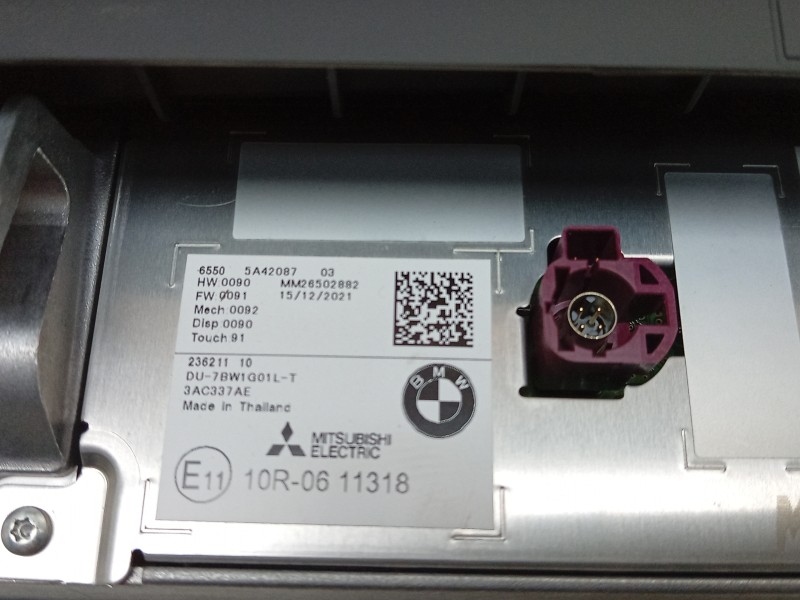Recambio de pantalla multifuncion para bmw x3 (g01, f97, g08) xdrive 20 d mild-hybrid referencia OEM IAM 65505A42087 65505A42087