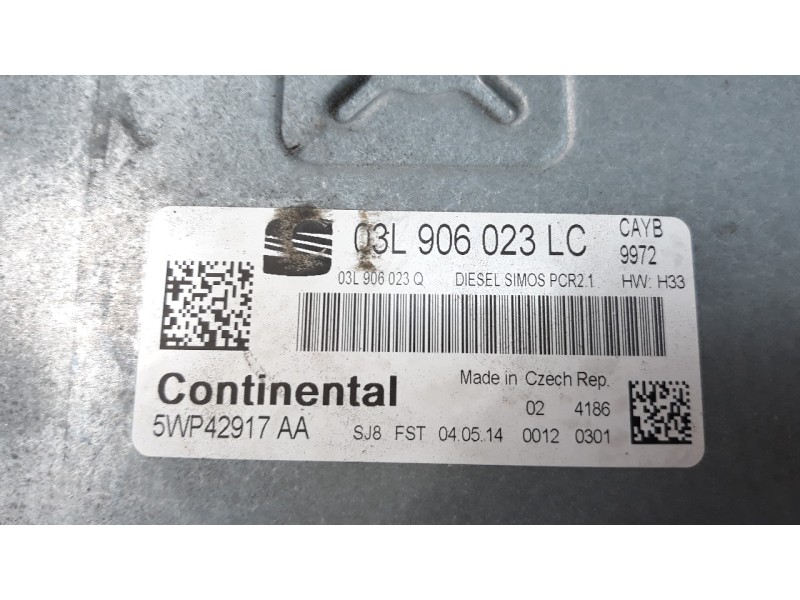 Recambio de centralita motor uce para seat ibiza (6p1) referencia OEM IAM 03L906023LC 5WP42917AA 