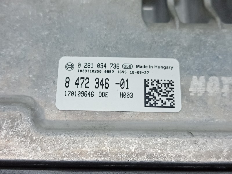 Recambio de centralita motor uce para bmw x1 (f48) sdrive 18 d referencia OEM IAM 0281034736 847234601 