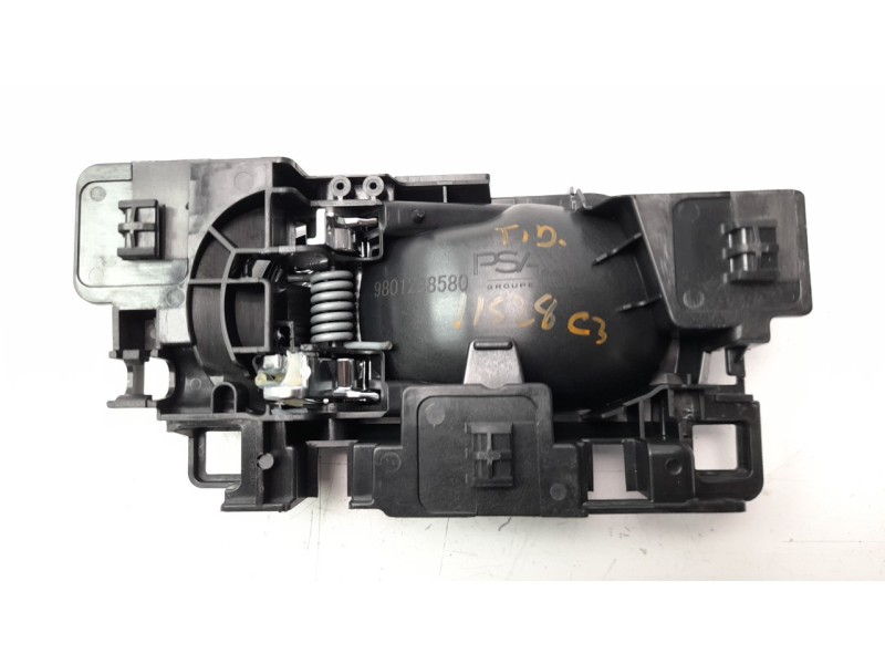 Recambio de maneta interior trasera derecha para citroen c3 1.2 12v e-thp referencia OEM IAM 9801288580  