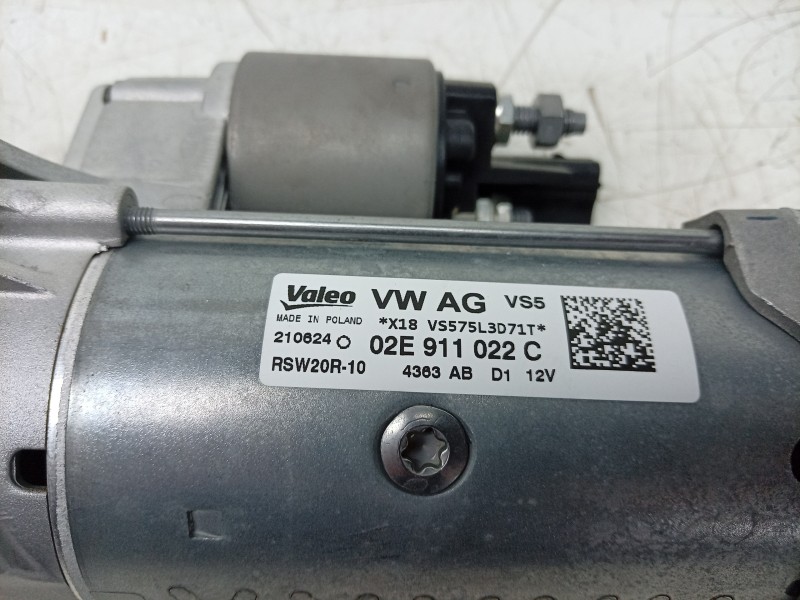 Recambio de motor arranque para volkswagen t-roc (a11, d11) 2.0 tdi referencia OEM IAM 02E911022C 02E911022C ARF240151HQ