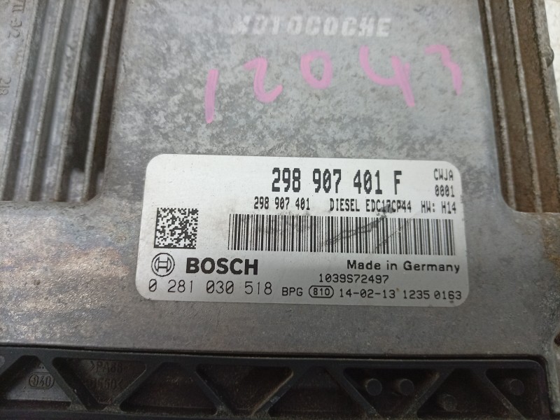 Recambio de centralita motor uce para porsche panamera diesel referencia OEM IAM 0281030518 298907401F 