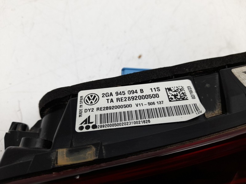 Recambio de piloto trasero derecho interior para volkswagen t-roc (a11, d11) 1.0 tsi referencia OEM IAM  2GA945094B 