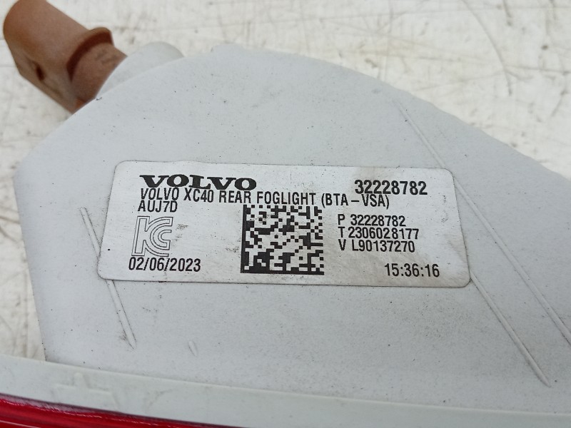 Recambio de piloto trasero izquierdo paragolpes para volvo xc40 (536) t2 referencia OEM IAM 31446792 32228782 2841001/VV4024354
