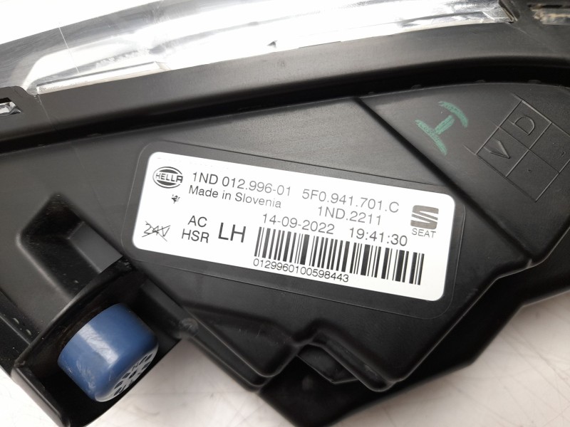 Recambio de faro antiniebla izquierdo para seat ateca (khp) style xm referencia OEM IAM  5F0941701C 10121391006/9020101/ST430441