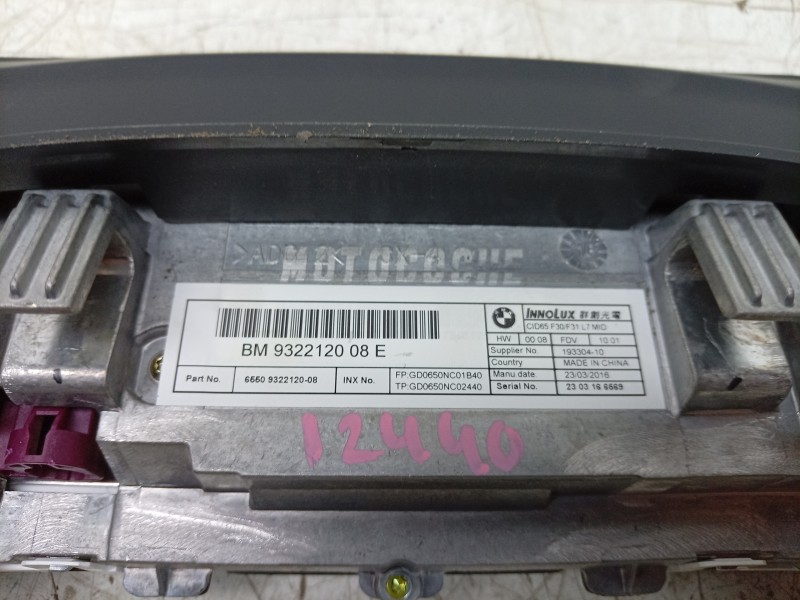Recambio de sistema navegacion gps para bmw 4 gran coupe (f36) 420 d referencia OEM IAM 6821144 65509322120 