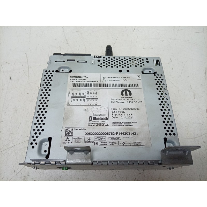 Recambio de sistema audio / radio cd para fiat tipo station wagon (356_, 357_) 1.3 d (356wxh1a) referencia OEM IAM  00522022000 