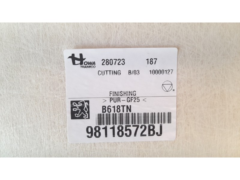 Recambio de techo interior para citroen c3 1.2 12v e-thp referencia OEM IAM 98118572BJ  