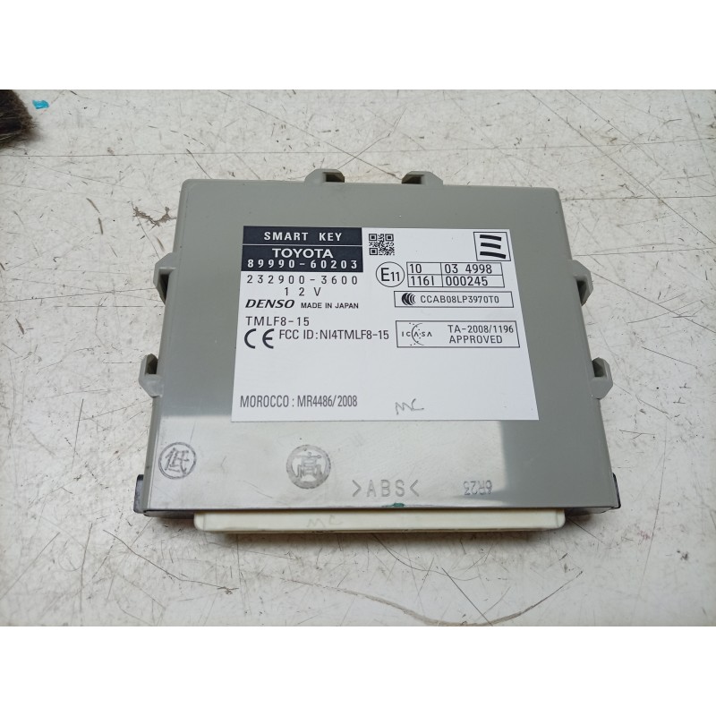 Recambio de modulo electronico para toyota land cruiser 3p 3.0 d-4d 190 cv referencia OEM IAM  8999060203 2329003600
