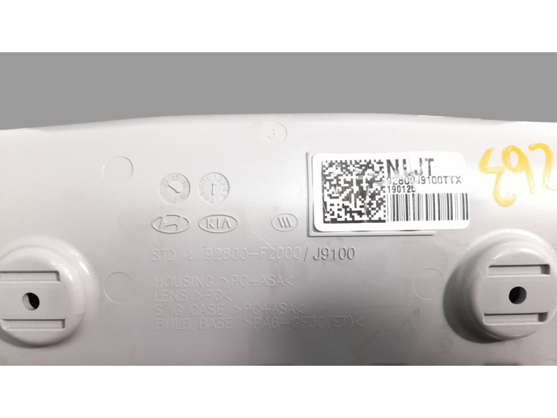 Recambio de luz interior para hyundai kona referencia OEM IAM 92800J9100TTX  