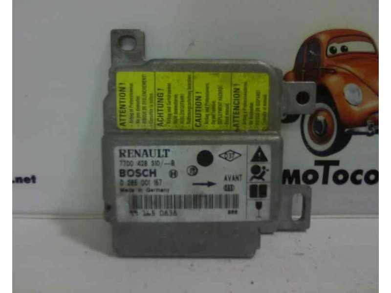 Recambio de centralita airbag para renault clio ii fase i (b/cbo) 1.4 referencia OEM IAM 7700428310B 0285001157 