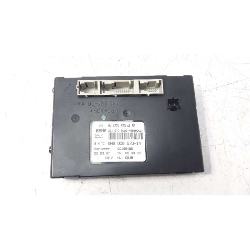 Recambio de modulo electronico para mercedes-benz clase cl (w216) coupe 5.5 v8 cat referencia OEM IAM A2218704192  
