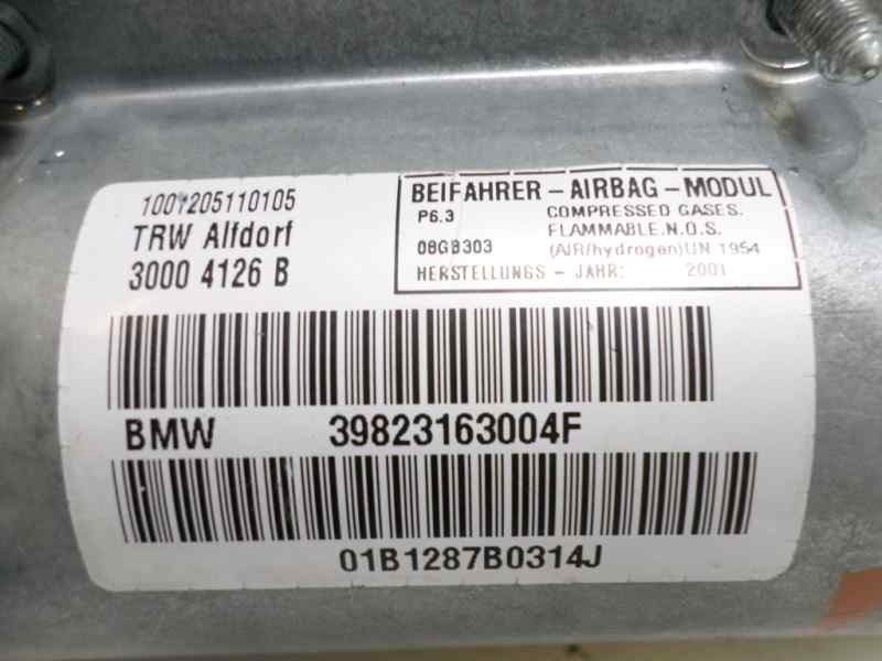 Recambio de airbag delantero derecho para bmw serie 5 berlina (e39) 525i referencia OEM IAM 3982225737  