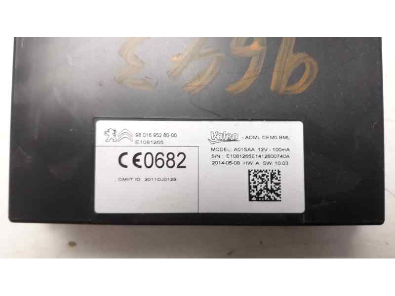 Recambio de modulo electronico para citroen c4 grand picasso exclusive referencia OEM IAM 9801695280  