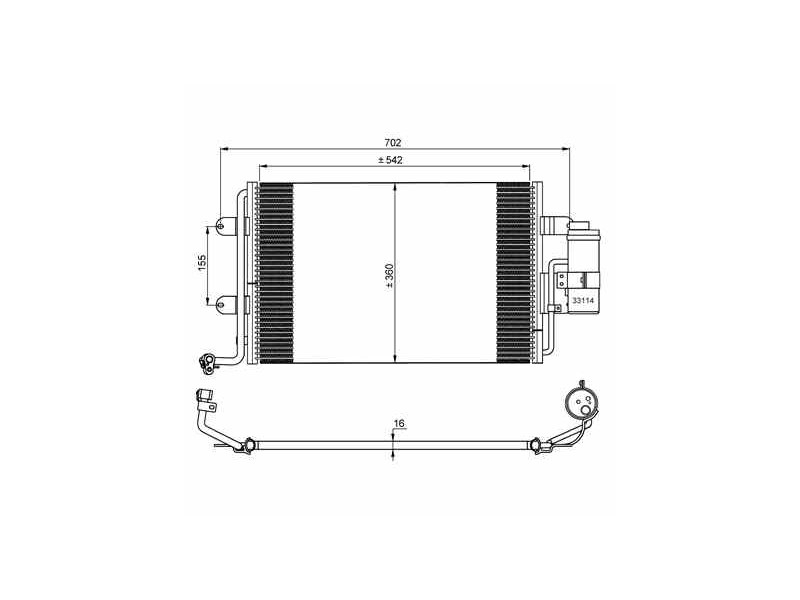Recambio de condensador / radiador aire acondicionado para audi tt (8n3/8n9) 1.8 t coupe (132kw) referencia OEM IAM 1J0820411D 3