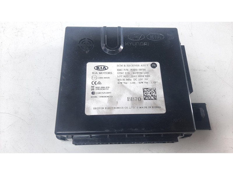 Recambio de modulo electronico para kia stonic (ybcuv) referencia OEM IAM 954B0H8700  