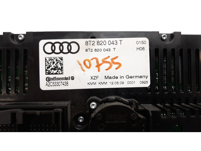 Recambio de mando climatizador para audi q5 (8r) 3.0 v6 24v tdi referencia OEM IAM 8T2820043T A2C53307438 