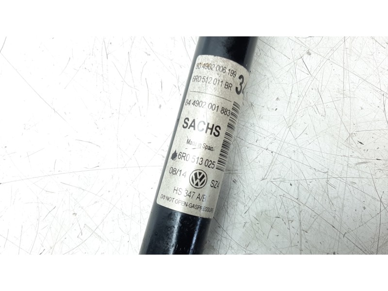 Recambio de amortiguador trasero izquierdo para volkswagen polo (6r1) 1.6 tdi referencia OEM IAM 6R0513025  