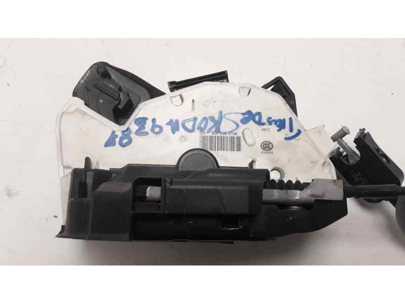 Recambio de cerradura puerta trasera derecha para skoda rapid ambition referencia OEM IAM 5E0839016A  