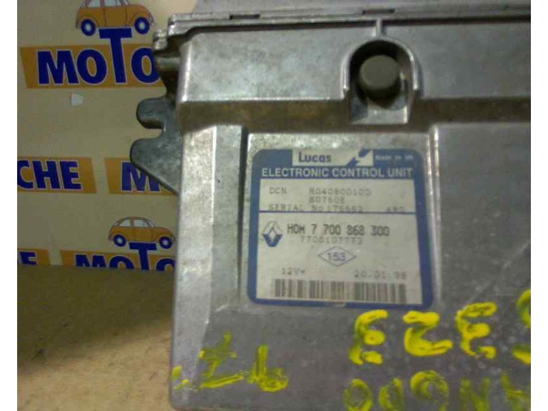 Recambio de centralita motor uce para renault kangoo (f/kc0) 1.9 diesel referencia OEM IAM 7700868300 7700868300 7700107773