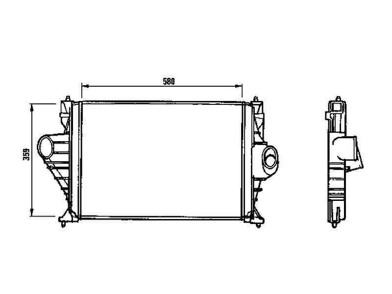 Recambio de intercooler para citroen xantia berlina 2.0 hdi exclusive referencia OEM IAM 0384E8 30843 