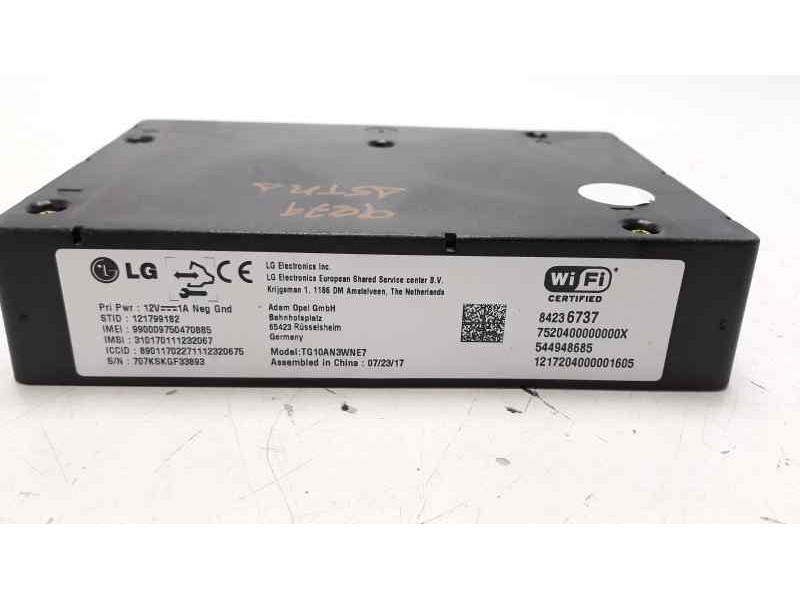 Recambio de modulo electronico para opel astra k lim. 5türig selective start/stop referencia OEM IAM 84236737 544948685 