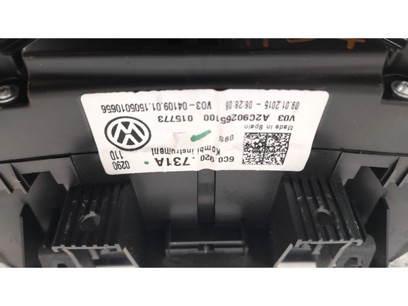 Recambio de cuadro instrumentos para volkswagen polo (6c1) 1.4 tdi referencia OEM IAM 6C0920731A  