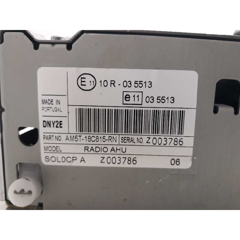 Recambio de sistema audio / radio cd para ford fiesta (ccn) 1.0 ecoboost cat referencia OEM IAM AM5T18C815RN  
