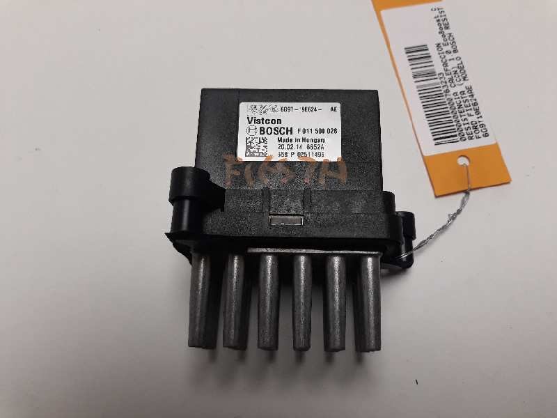 Recambio de resistencia calefaccion para ford fiesta (ccn) 1.0 ecoboost cat referencia OEM IAM 6G9T19E624AE F011500028 