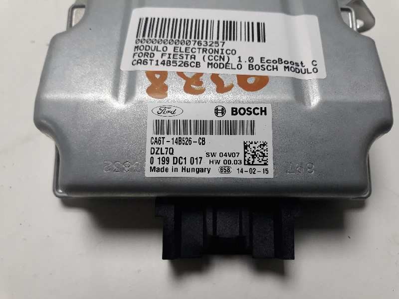 Recambio de modulo electronico para ford fiesta (ccn) 1.0 ecoboost cat referencia OEM IAM CA6T14B526CB 0199DC1017 
