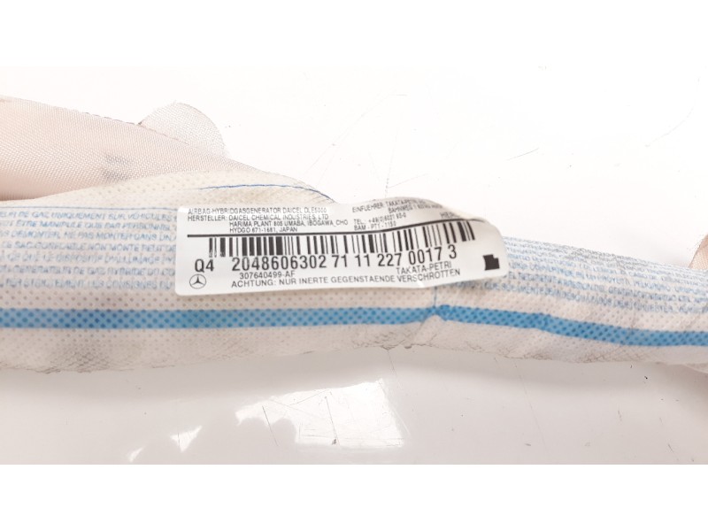 Recambio de airbag cortina delantero izquierdo para mercedes-benz clase c (w204) coupe c 220 cdi blueefficiency (204.302) refere