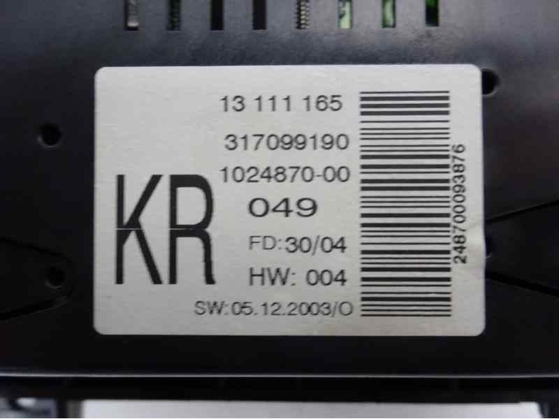 Recambio de pantalla multifuncion para opel astra h ber. enjoy referencia OEM IAM 13111165  